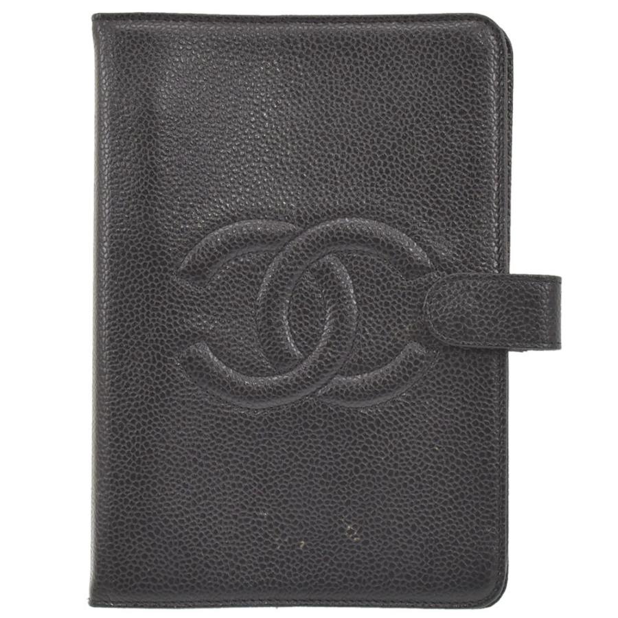 シャネル CHANEL 手帳カバー キャビアスキン ココマーク アジェンダ 