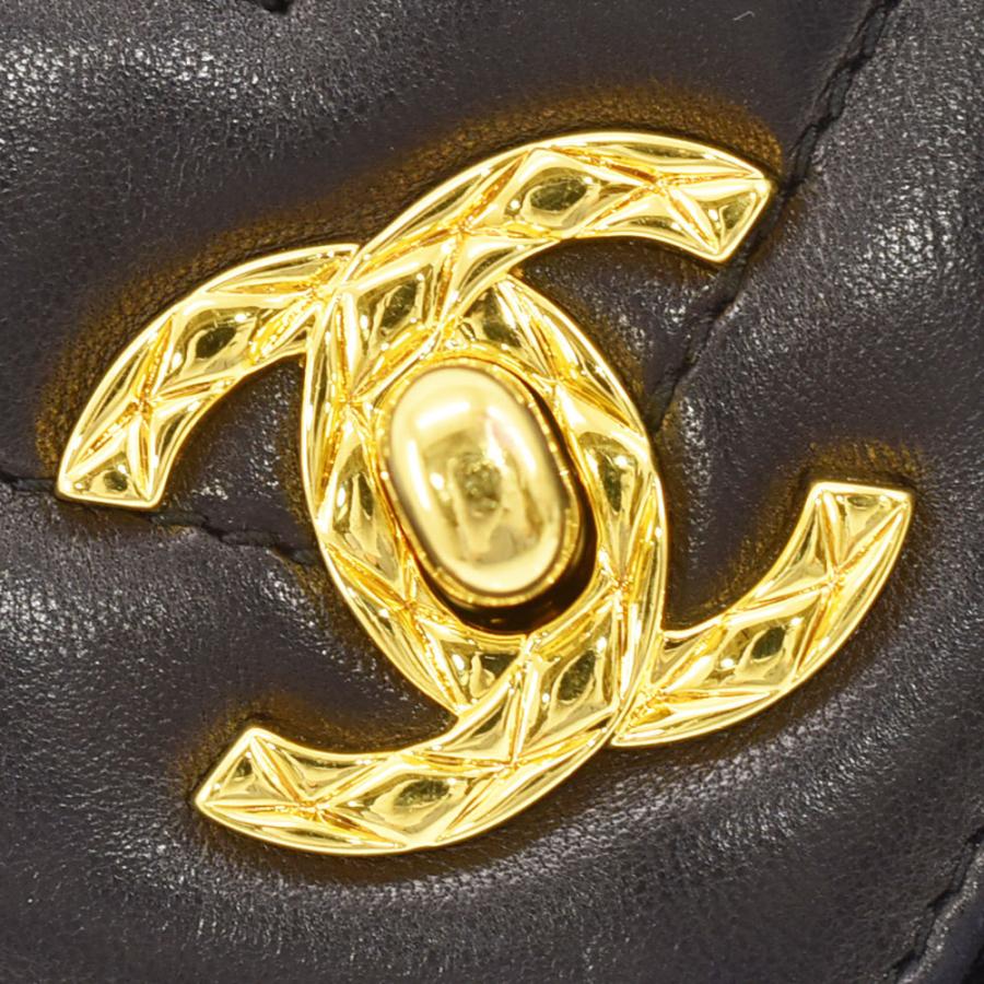 シャネル CHANEL ラムスキン フリンジ ショルダーバッグ バイアスステッチ CHANEL シャネル ショルダーバッグ Vステッチ フリンジ チェーン