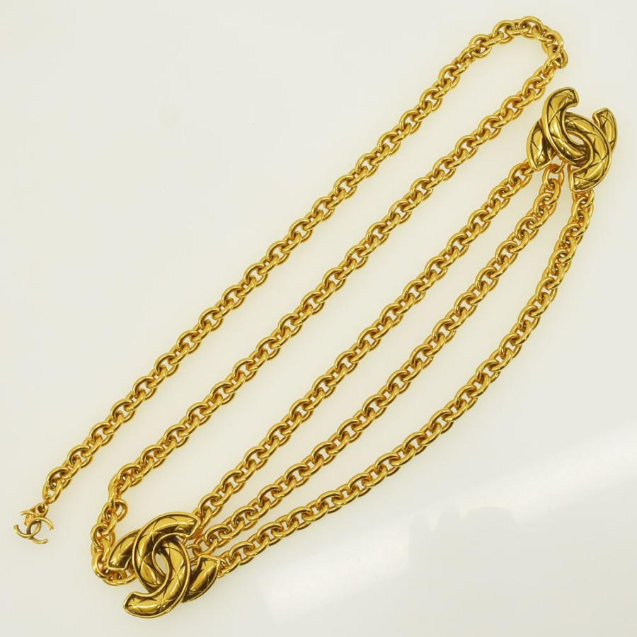 ヴィンテージ CHANEL シャネル ココマーク3連チェーンベルト ゴールド 金 楽天市場】シャネル CHANEL 3連 チェーン ベルト ココマーク