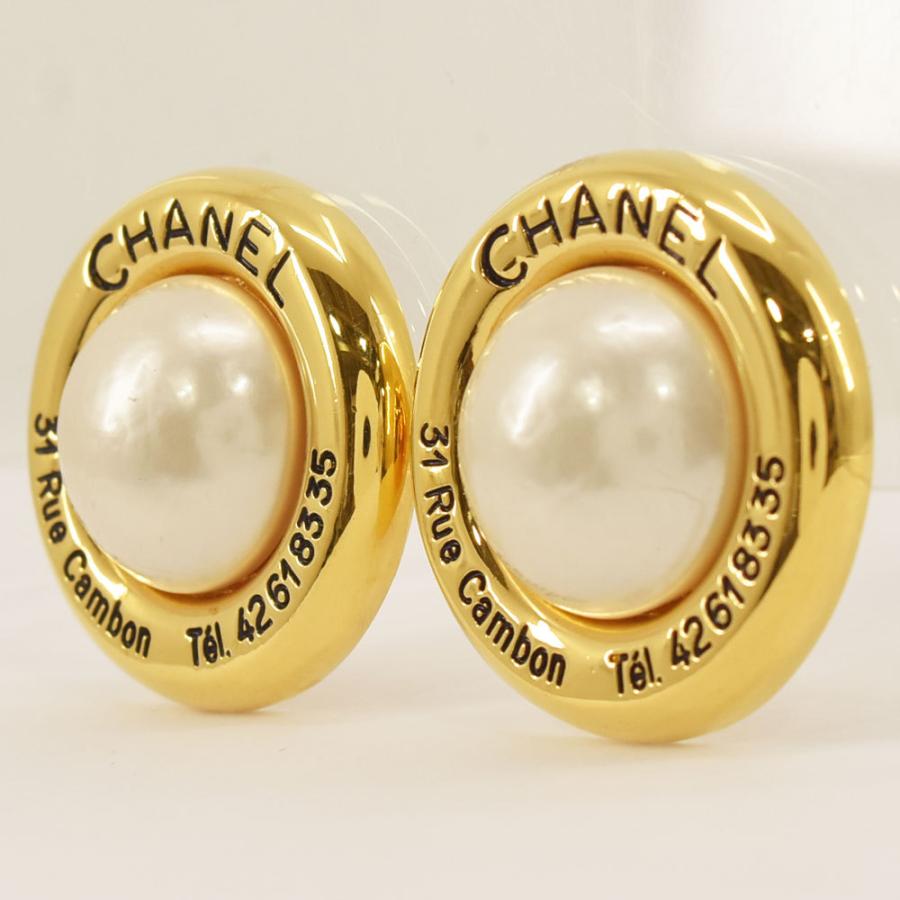 CHANEL シャネル イヤリング パール ラウンド 31 RUE CAMBON CHANEL シャネル イヤリング パール ラウンド 31 RUE CAMBON