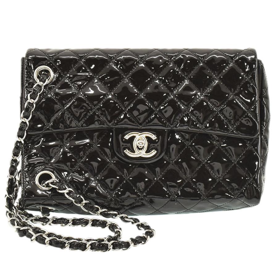 CHANEL シャネル ショルダーバッグ 縦型 マトラッセ チェーン