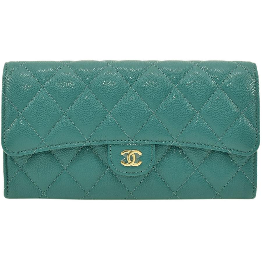 シャネル CHANEL 長財布 クラシック ロング フラップ ウォレット 