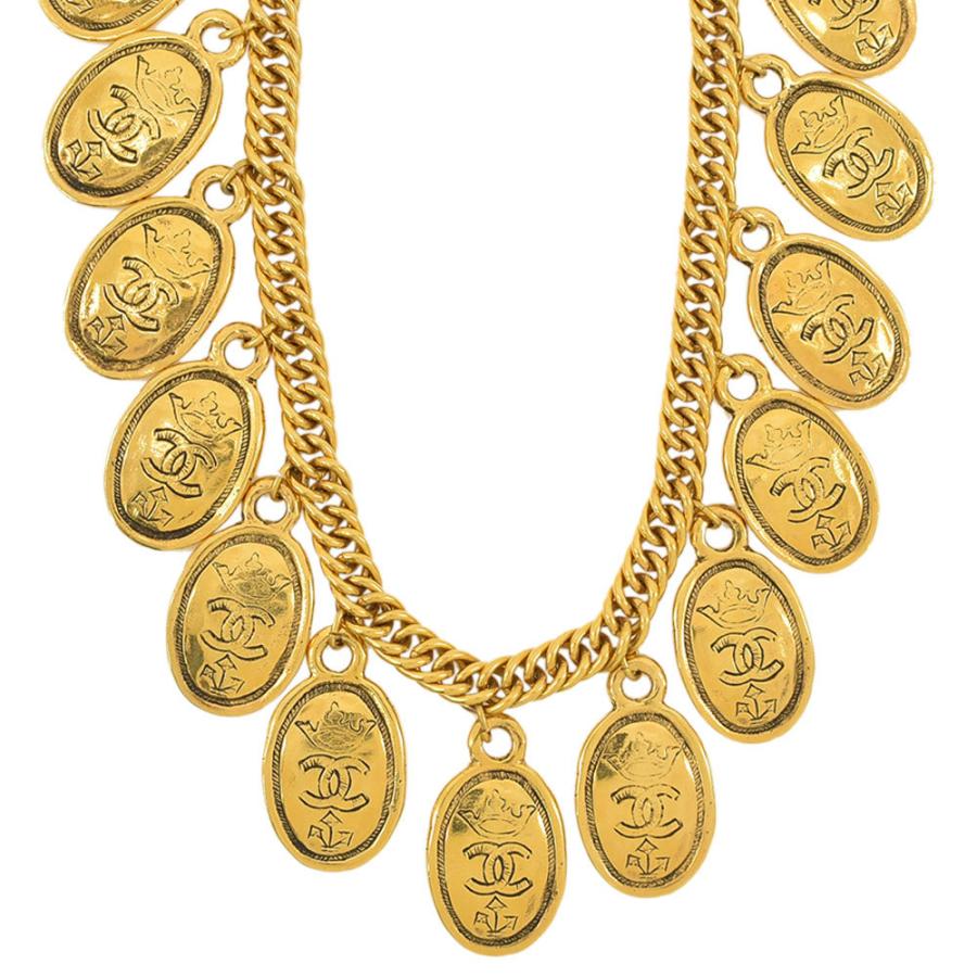 CHANEL シャネル ネックレス ココマーク クラウン プレート 