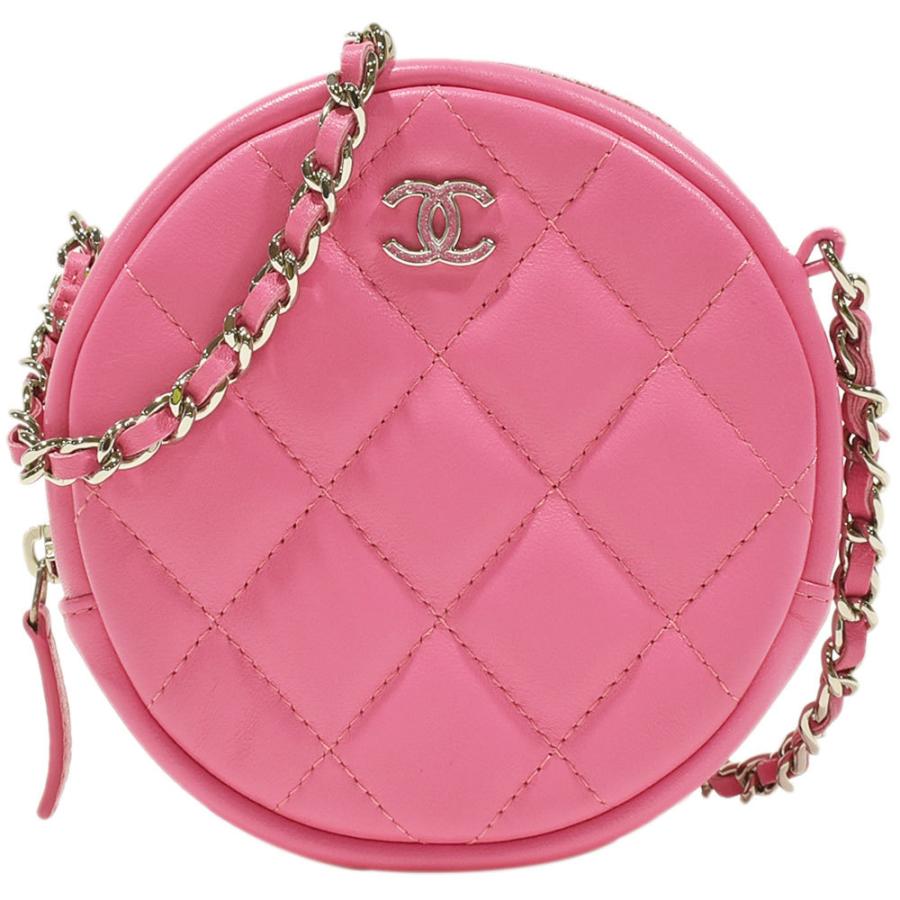 シャネル Chanel ショルダーバッグ ラムスキン マトラッセ ラウンド チェーンショルダーバッグ 0657 ピンク シルバー金具 中古 送料無料 Ch01gt ブランドショップ Fukuchan 通販 Yahoo ショッピング