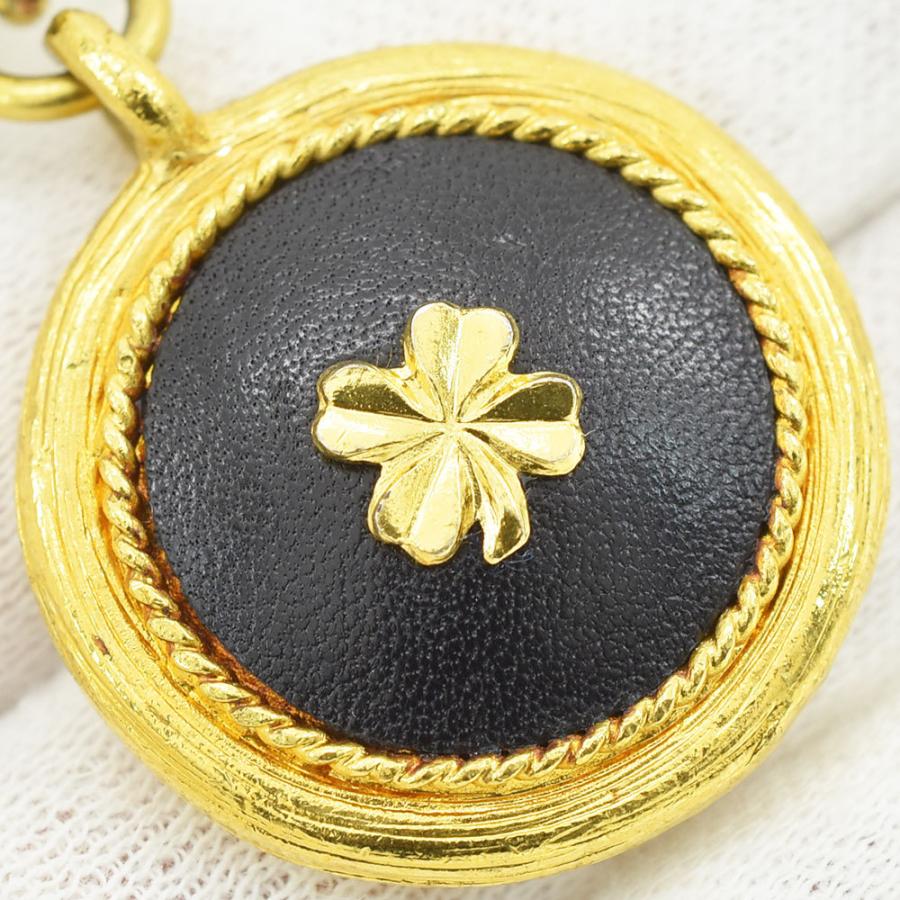 ⭐️美品⭐️シャネル ココマーク クローバー チェーンベルト GP×革 黒金 シャネル ココマーク クローバー チェーンベルト GP×革 ブラック