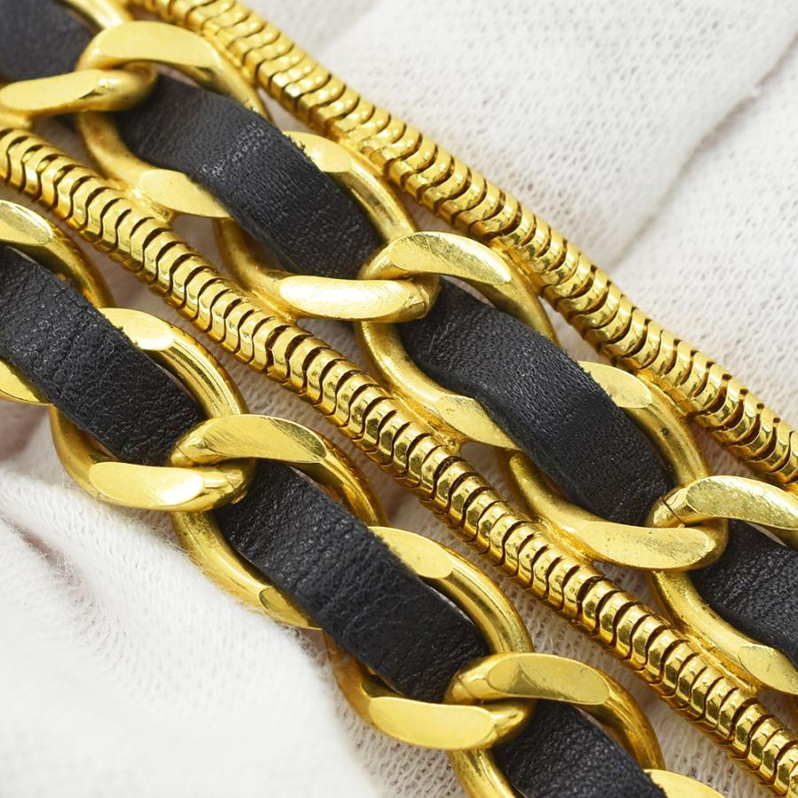 CHANEL シャネル ベルト ココマーク クローバー 2連 チェーン