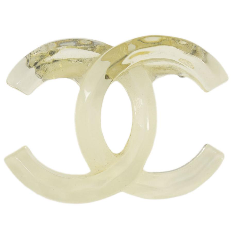 CHANEL ココマーク　ブローチ 正規品 CHANEL シャネル ココマーク ブローチ 金属製/レザー レディース