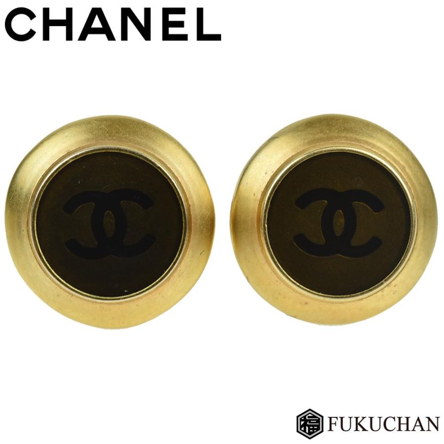 CHANEL/シャネル ココマーク ラウンド ピアス99A ゴールド×GP 中古