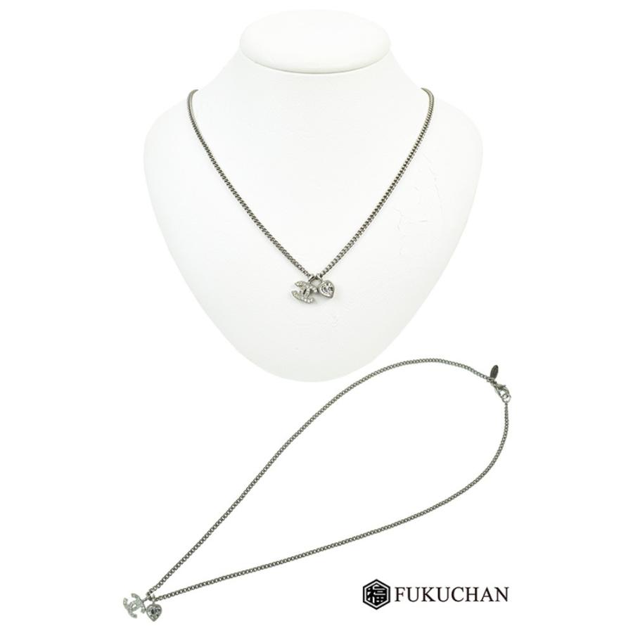 CHANEL/シャネル ココマーク ハートデザイン ラインストーン