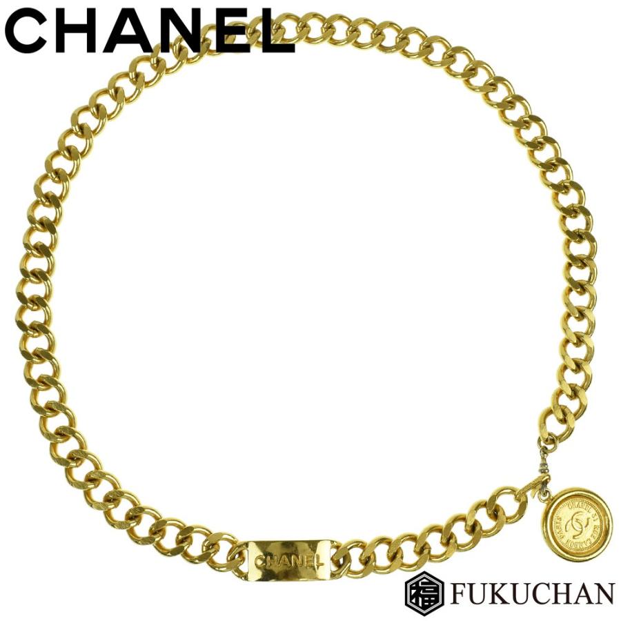 CHANEL】シャネル コインモチーフ ゴールド チェーンベルト 人気