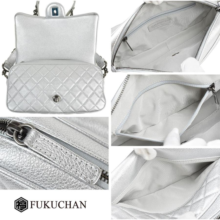 シャネル CHANEL/シャネル グレインド カーフスキン マトラッセ チェーン