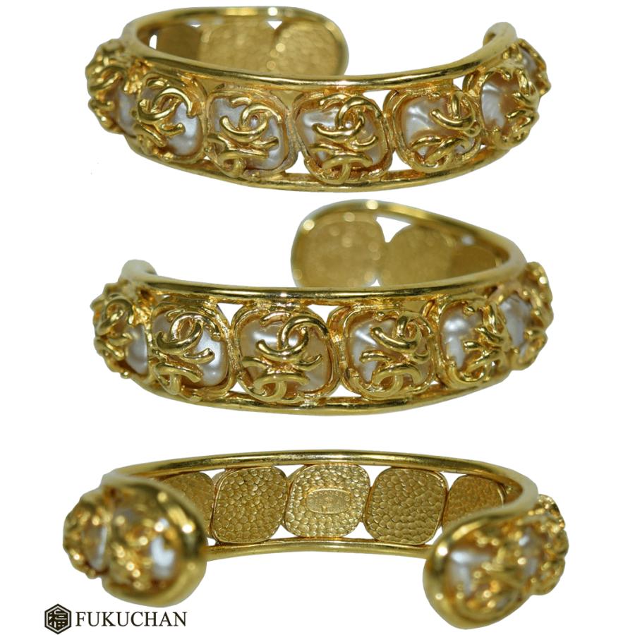 レア⭐︎ シャネルCHANEL ラインストーン バングル95A ココマーク