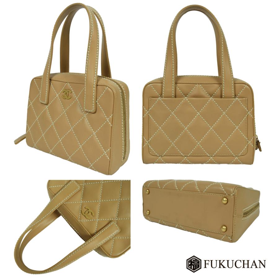 Chanel シャネル ワイルドステッチ カーフスキン ハンドバッグ CHANEL（シャネル）ワイルドステッチ カーフスキン トートバッグ
