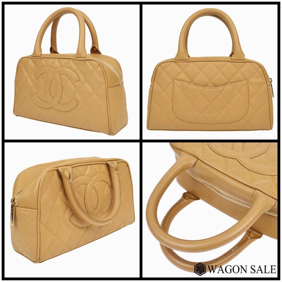 CHANEL/シャネル キャビアスキン マトラッセ×ココマーク ミニ