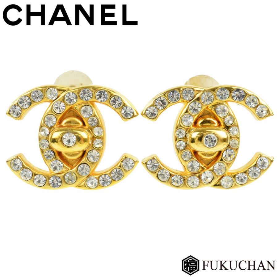 CHANELシャネル ココマークイヤリング ターンロック 96A ヴィンテージ