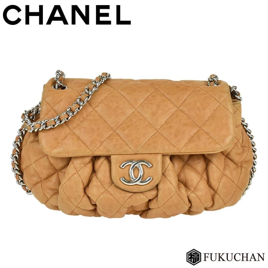 CHANEL/シャネル ラムスキン マトラッセ チェーンショルダーバッグ