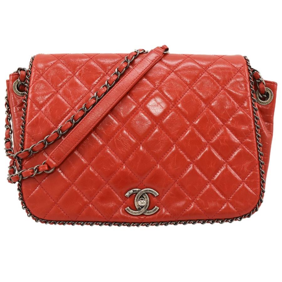CHANEL（シャネル） ヴィンテージカーフスキン マトラッセ チェーン