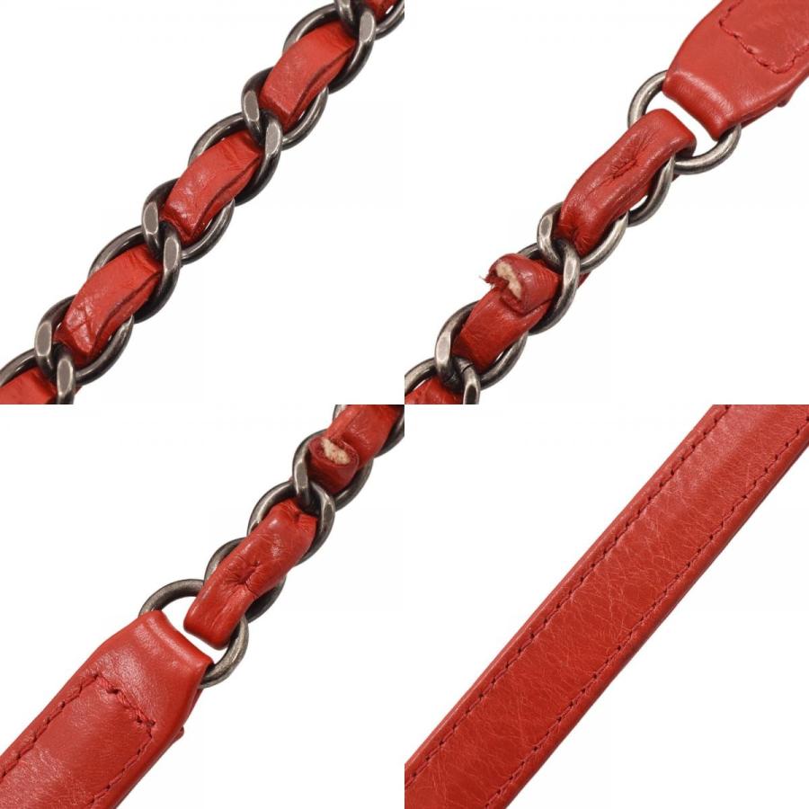 値下！正規☆シャネル ビンテージチェーンショルダーバッグ マトラッセ  レッド CHANEL（シャネル） 【美品】シャネル マトラッセ チェーンショルダー