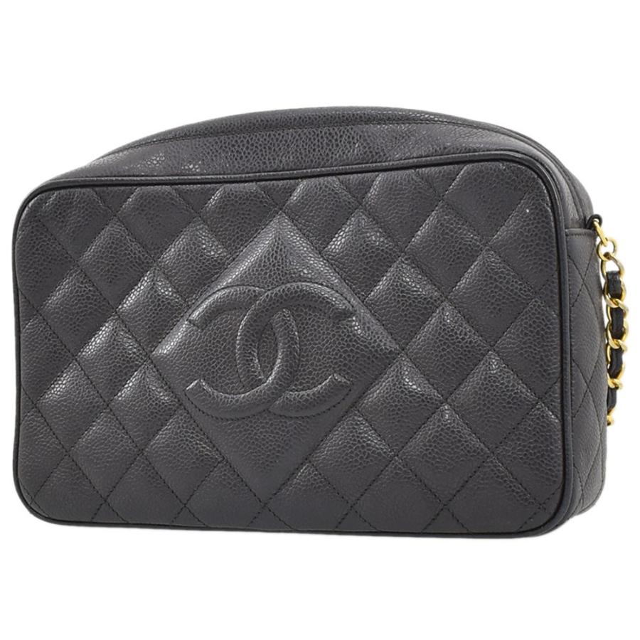 CHANEL シャネル チェーンショルダーバッグ キャビアスキン ココマーク