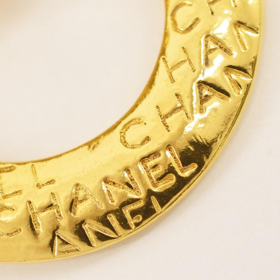 CHANEL シャネル イヤリング ロゴ フープ ヴィンテージ