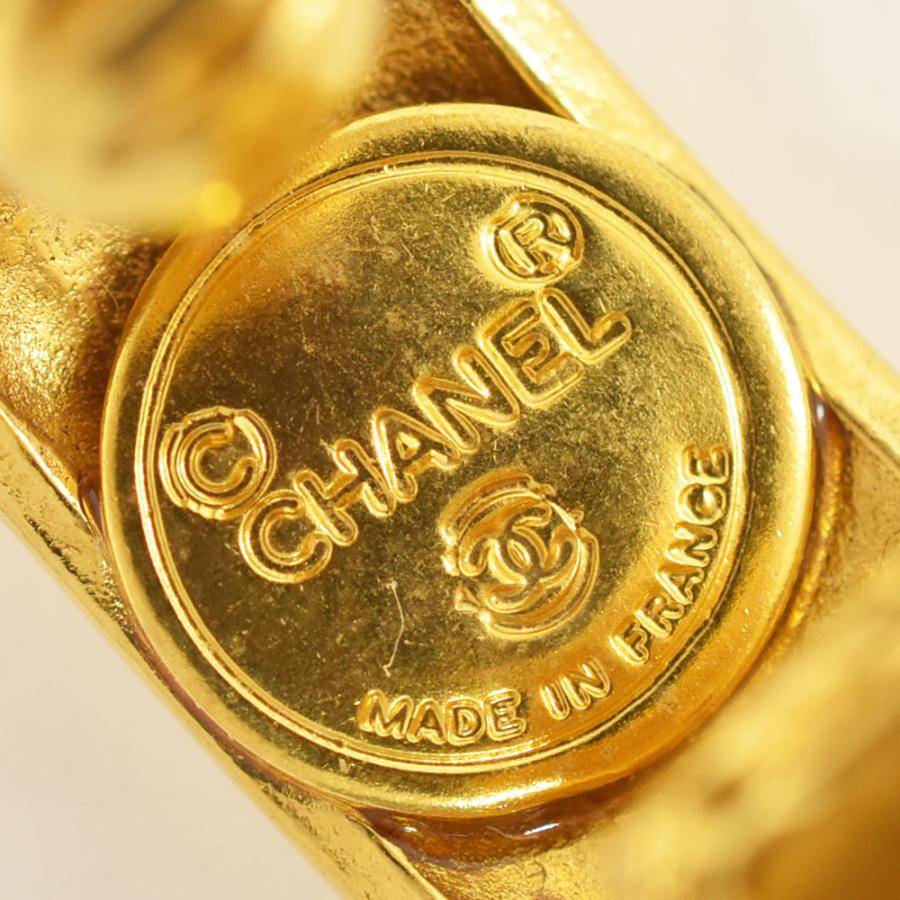 CHANEL フープ ロゴ イヤリング ヴィンテージ シャネル ゴールド CHANEL シャネル イヤリング ロゴ フープ ヴィンテージ