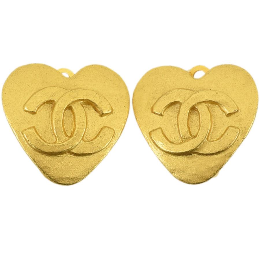 代引き不可 イヤリング シャネル ヴィンテージ ココマークハート 95p イヤリング Alrc Asia