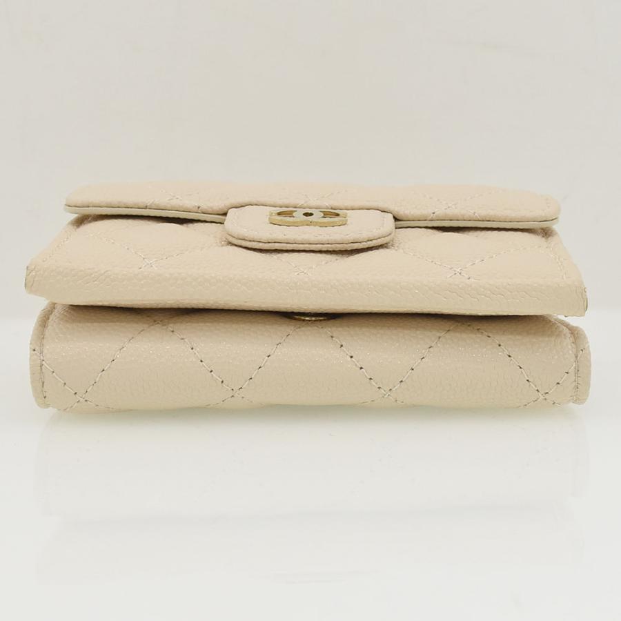 CHANEL（シャネル） 三つ折り財布 キャビアスキン ココマーク