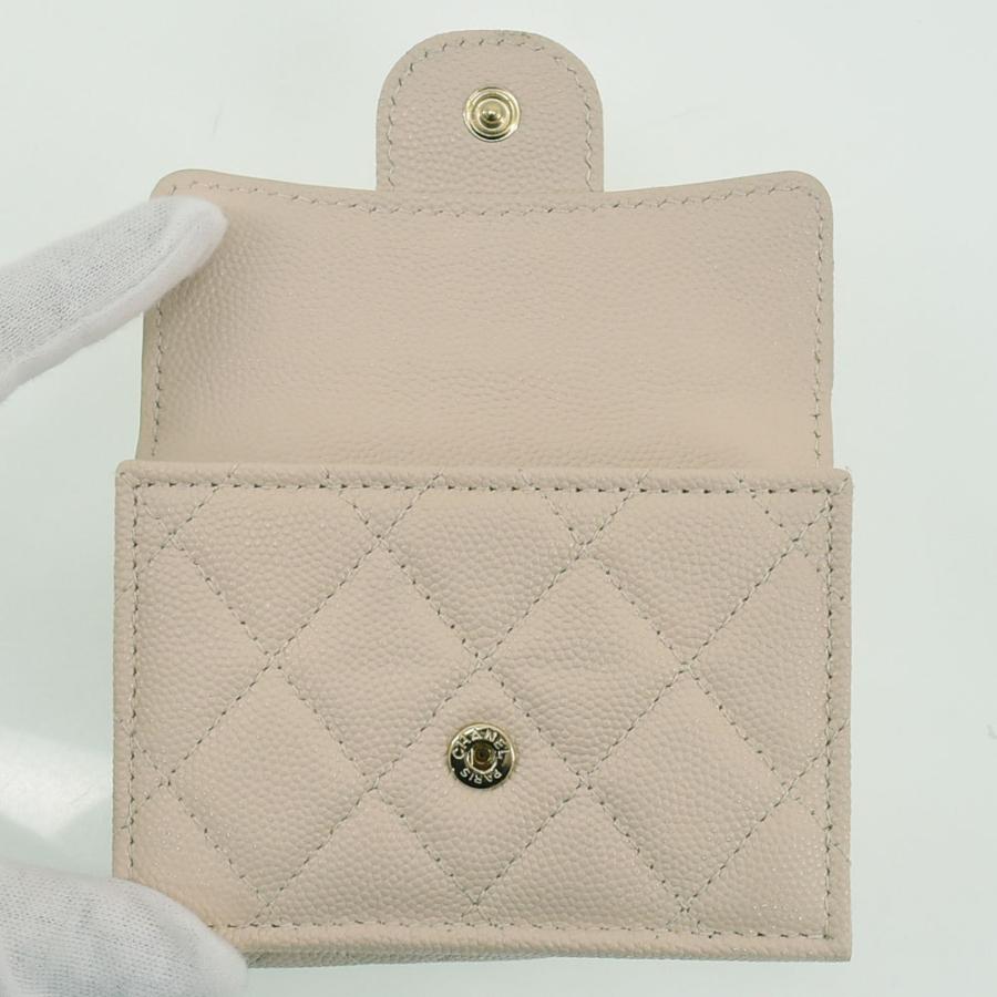CHANEL（シャネル） 三つ折り財布 キャビアスキン ココマーク