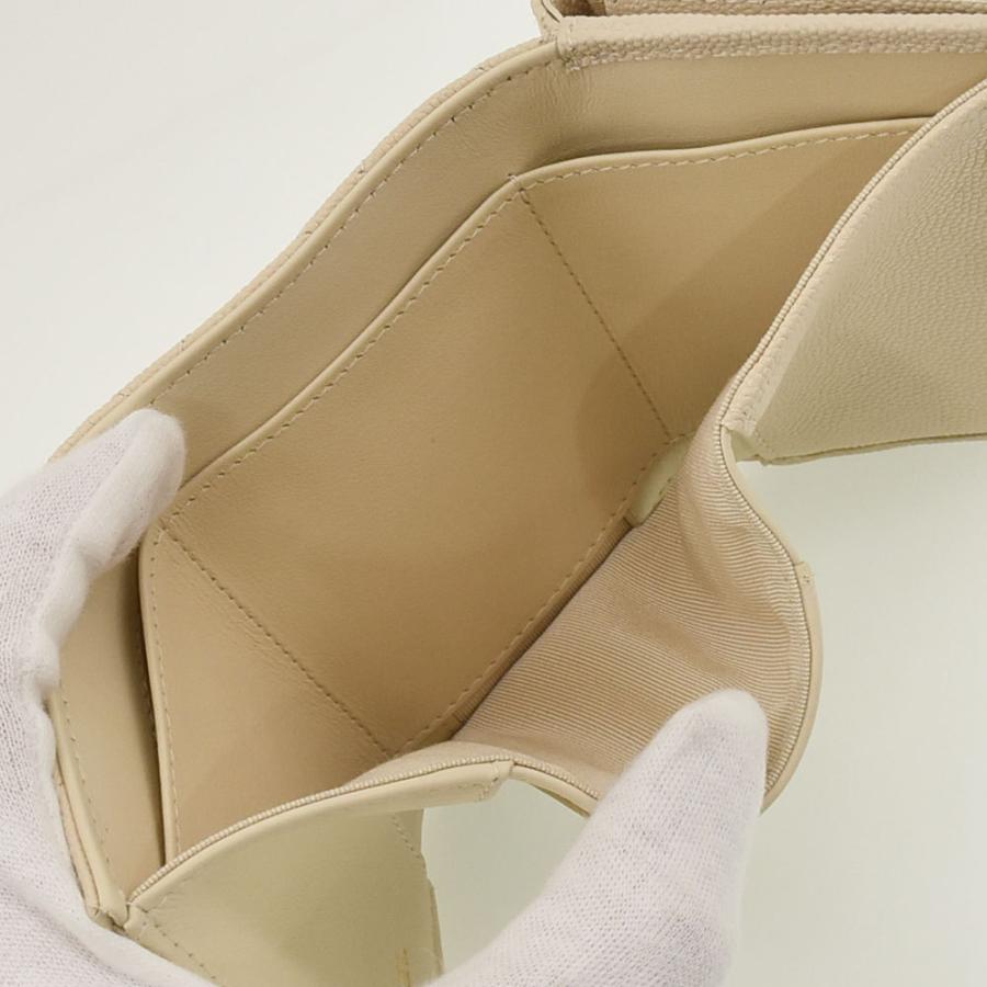 CHANEL（シャネル） 三つ折り財布 キャビアスキン ココマーク