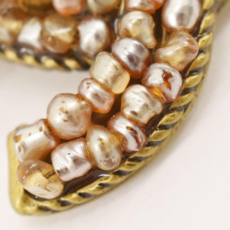 CHANEL（シャネル） ビーズ ブローチ ココマーク 00A GP×ビーズ