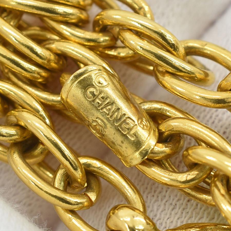 シャネル　３連チェーン ブレスレット CHANEL シャネル 3連チェーンブレスレット カラーストーン