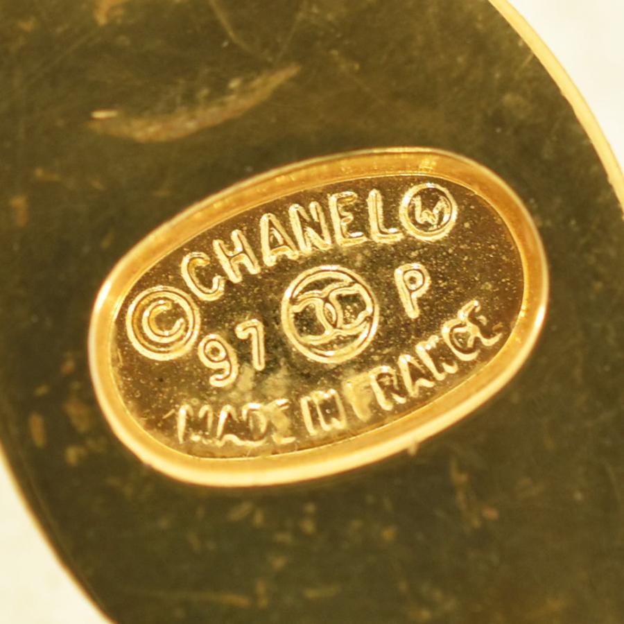 CHANEL シャネル イヤリング ターンロック 97/P GP CHANEL シャネル イヤリング ココマーク ターンロック ラウンド