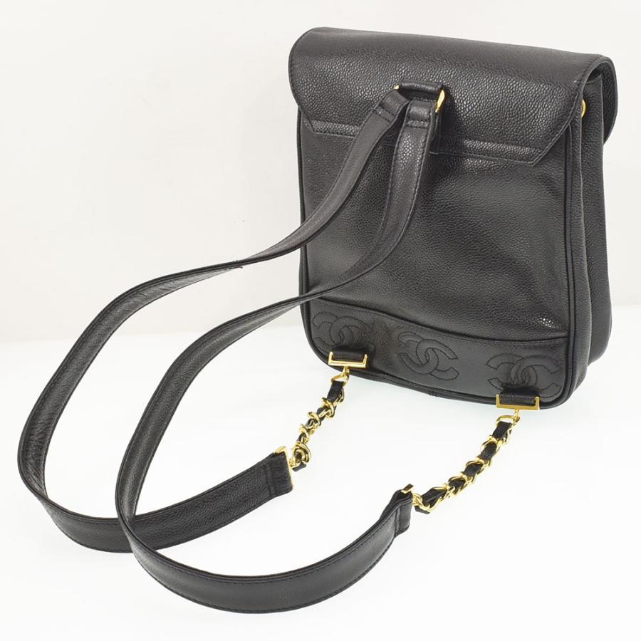 CHANEL シャネル リュックサック キャビアスキン トリプル ココ