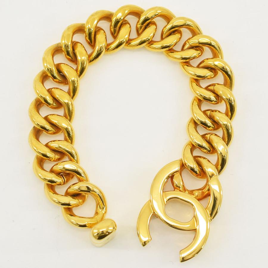 シャネル 94P ココマーク ブレスレット GP ゴールド チェーン CHANEL シャネル ココマーク チェーン ブレスレット GP ゴールド