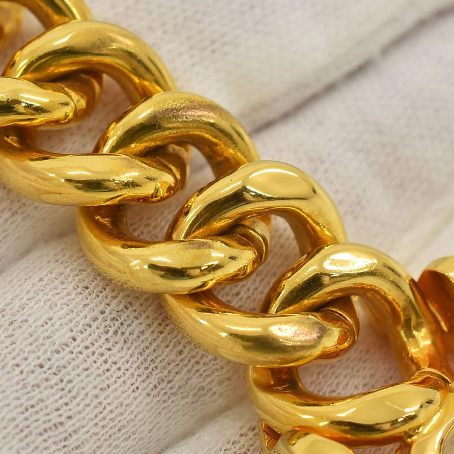 美品 CHANEL ゴールドチェーンブレスレット CHANEL シャネル ブレスレット ココマーク カンボンプレート 31 RUE