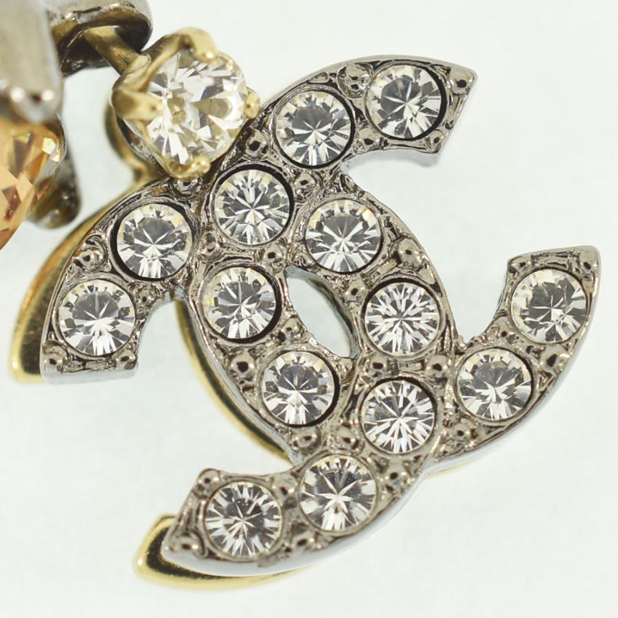 CHANEL（シャネル） ピアス ココマーク ストーン スイング