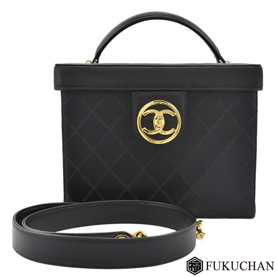 CHANEL シャネル ラムスキン ビコローレ バニティバッグ ポーチ 