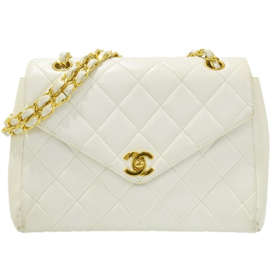 CHANEL シャネル ラムスキン マトラッセ23 V字フラップ W