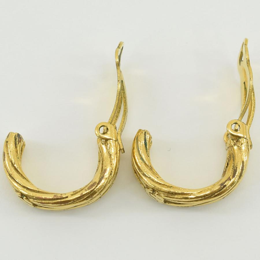 CHANEL シャネル フープイヤリング ココマーク ヴィンテージ GP