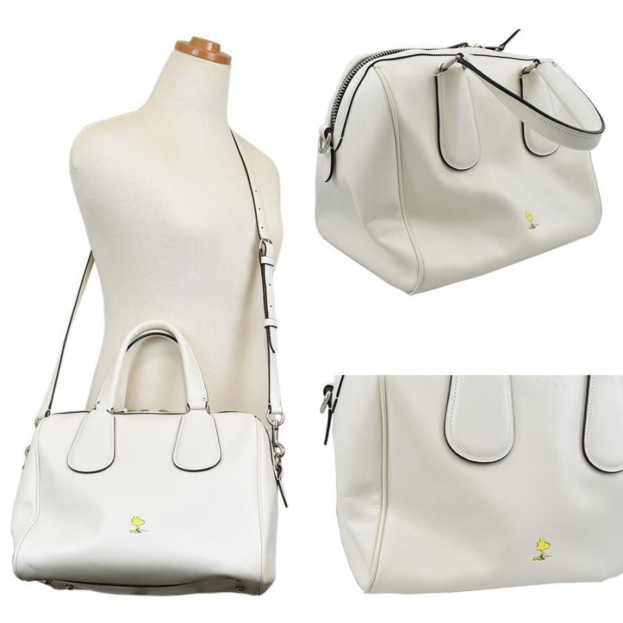 【新品】コーチ COACH X PEANUTSスヌーピーコラボ白スニーカー COACH コーチ Coach× Peanuts スヌーピー コラボ 限定 ウッド