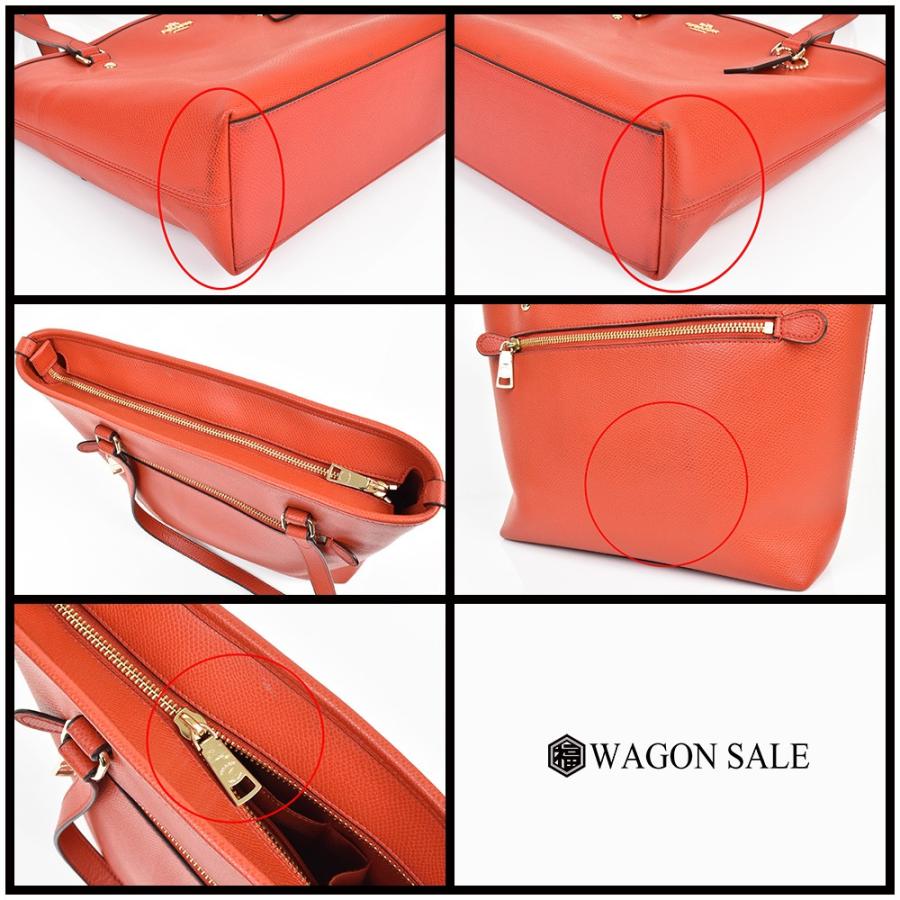 COACH/コーチ ラグジュアリー クロスグレインレザー ジップ トップ