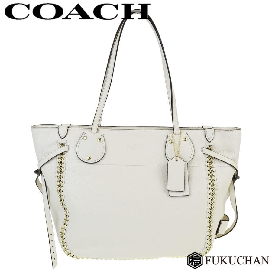 COACH/コーチ テータム ウィップラッシュ レザー トートバッグ オフ