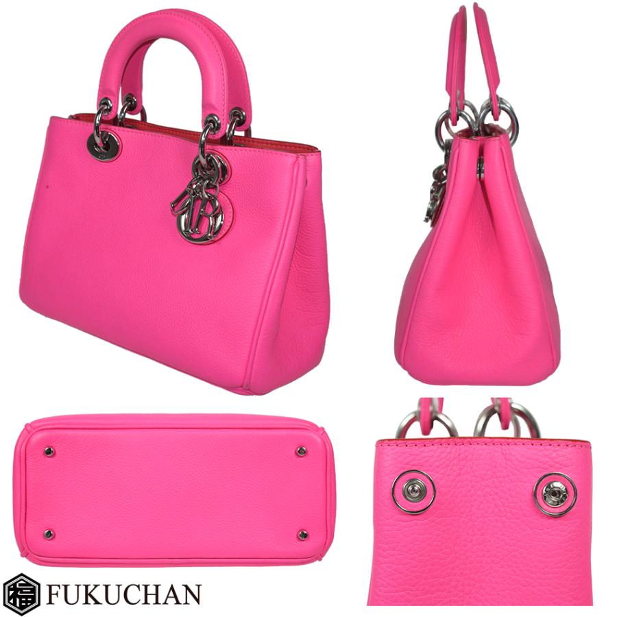Dior/ディオール ディオリッシモ 2wayハンドバッグ ショッキングピンク