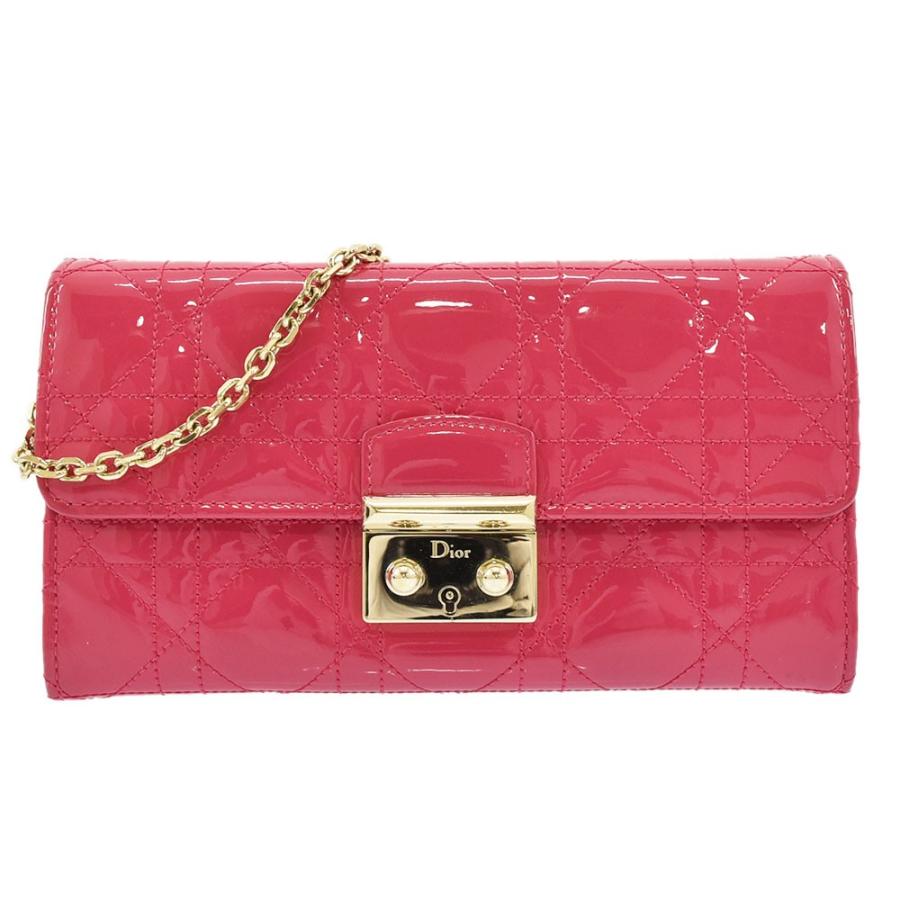 ギフト】 LADY DIOR チェーンウォレット長財布 ポーチ レディ ギフト】 LADY DIOR チェーンウォレット長財布 ポーチ レディ