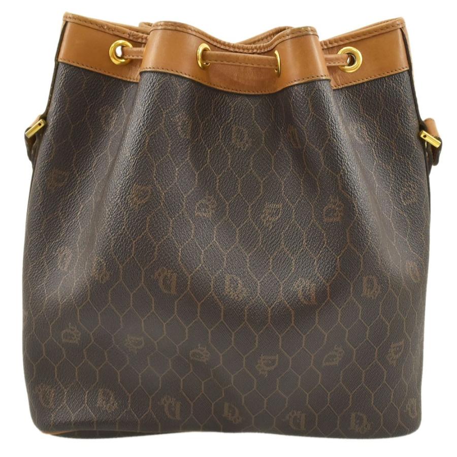 クリスチャンディオール 巾着 ショルダーバッグ ハニカム レザー ポーチ付き クリスチャンディオール Christian Dior ハニカム 巾着ショルダー