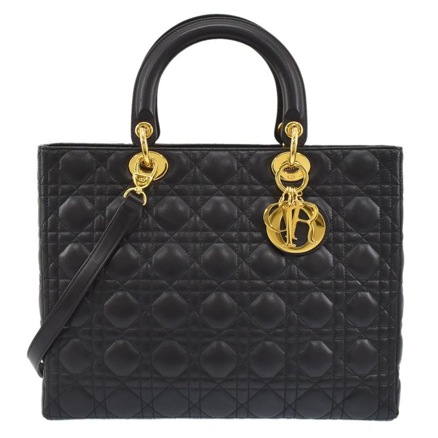 Dior ディオール レディディオール ハンドバッグ カナージュ ラージ  