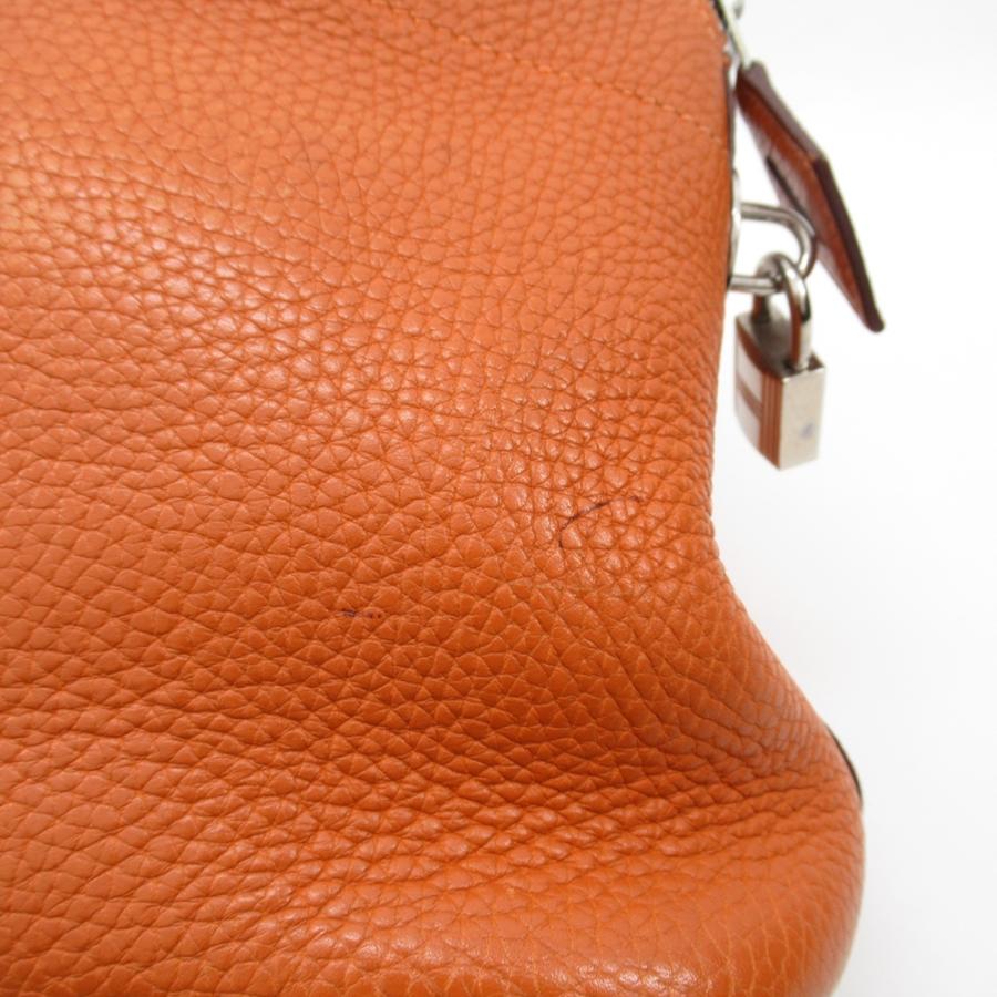 HERMES 美品 ボリード31 オレンジ □H刻印 ハンドバッグ HERMES エルメス ボリード31 □H刻印 シルバー金具 ハンドバッグ