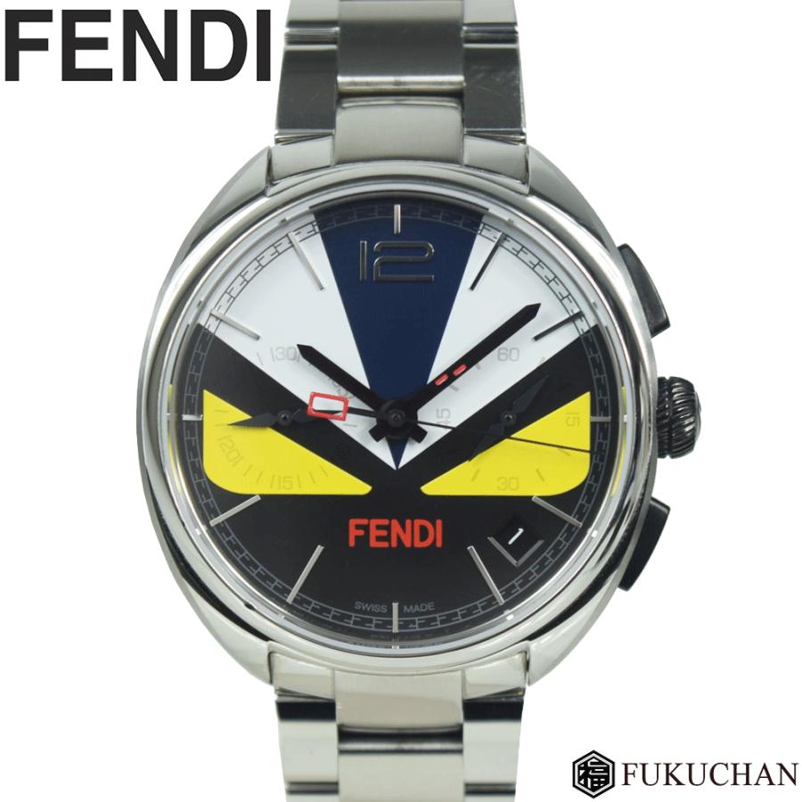 FENDI/フェンディ BAG BUGS/バッグバグズ クロノグラフ 腕時計 SS  