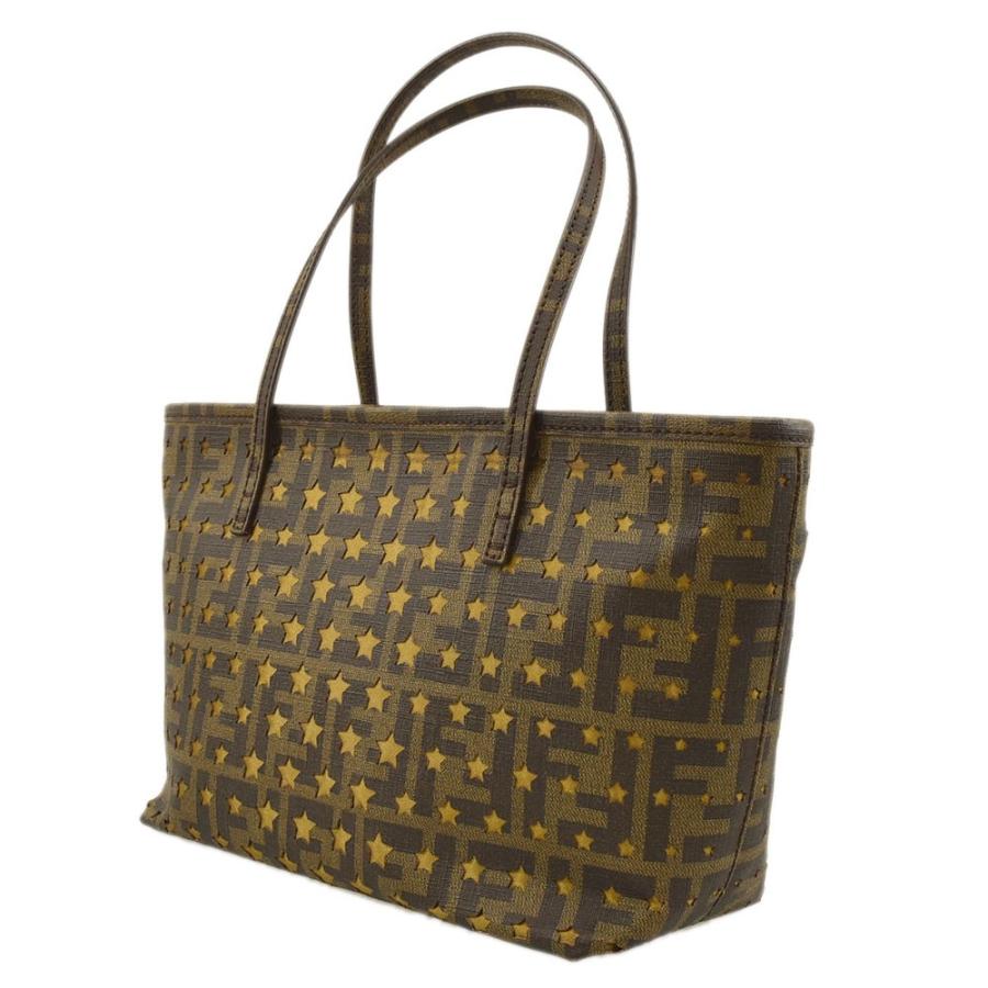 FENDI（フェンディ） ズッカ柄 スター パンチング ミニ ロールバッグ