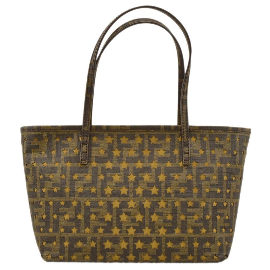 FENDI（フェンディ） ズッカ柄 スター パンチング ミニ ロールバッグ